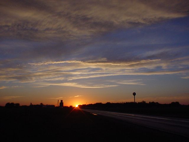 Sunset at Riverdale Nebraska.